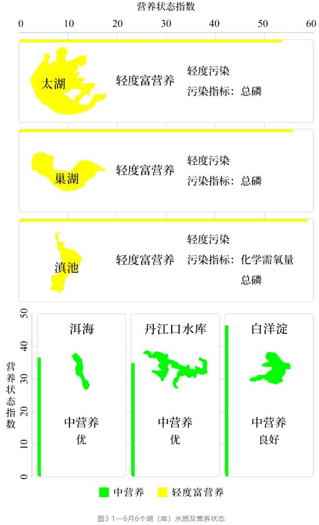 1—6月地表水环境质量状况
